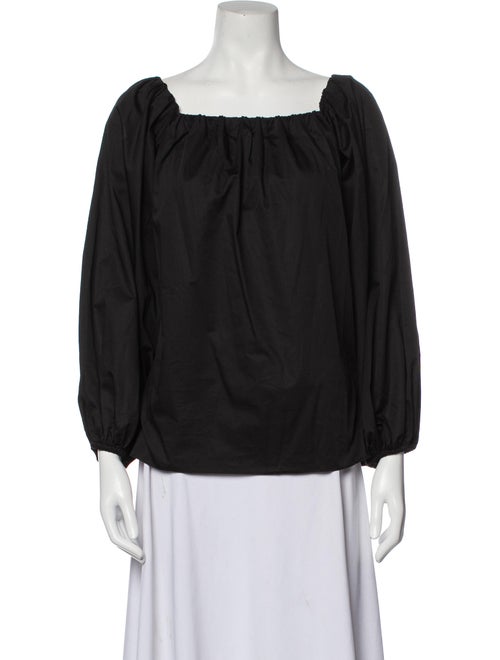 Alexis Square Neckline Three-Quarter Sleeve Blouse