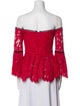 Alexis Lace Pattern Off-The-Shoulder Blouse