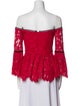 Alexis Lace Pattern Off-The-Shoulder Blouse