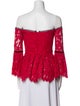 Alexis Lace Pattern Off-The-Shoulder Blouse