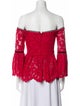 Alexis Lace Pattern Off-The-Shoulder Blouse