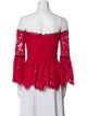 Alexis Lace Pattern Off-The-Shoulder Blouse