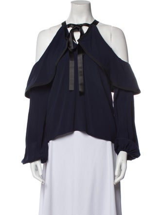 Alexis Halterneck Long Sleeve Blouse