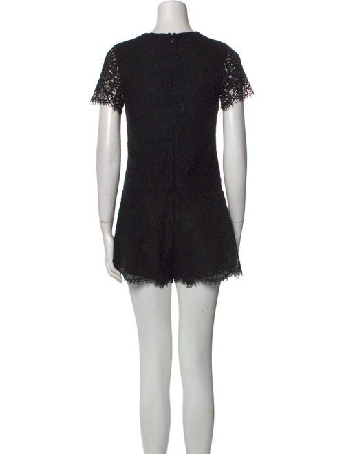 Alexis Lace Pattern V-Neck Romper