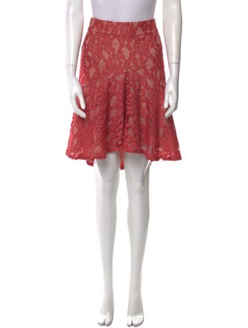 Alexis Skirts Lace Pattern Knee-Length Skirt XS