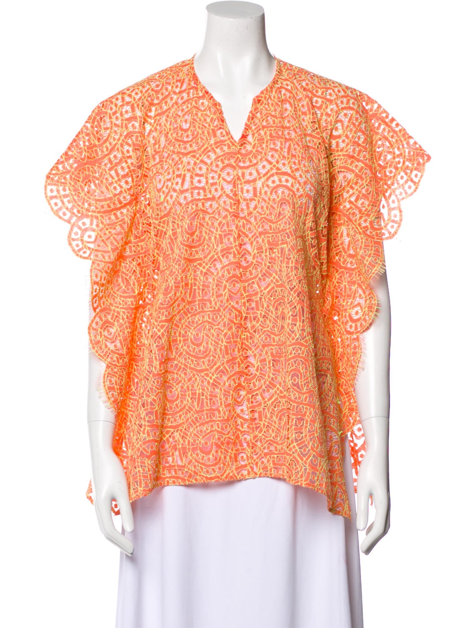 Alexis Printed Poncho