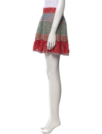 Alexis Lace Pattern Mini Skirt
