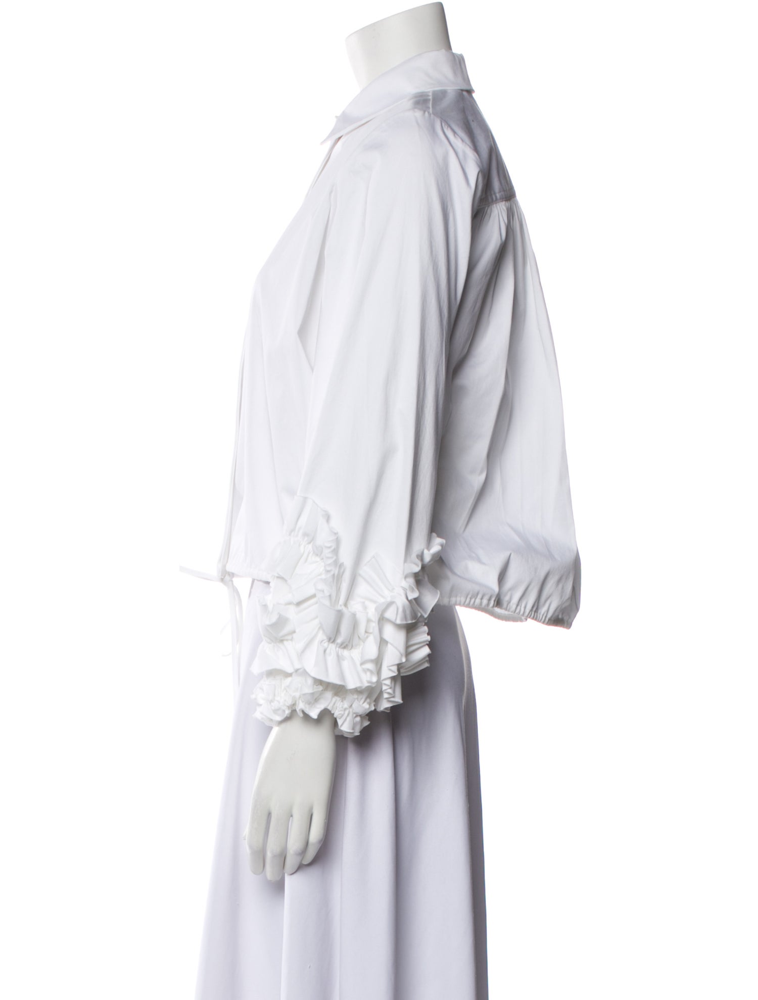 Alexis Three-Quarter Sleeve Button-Up Top