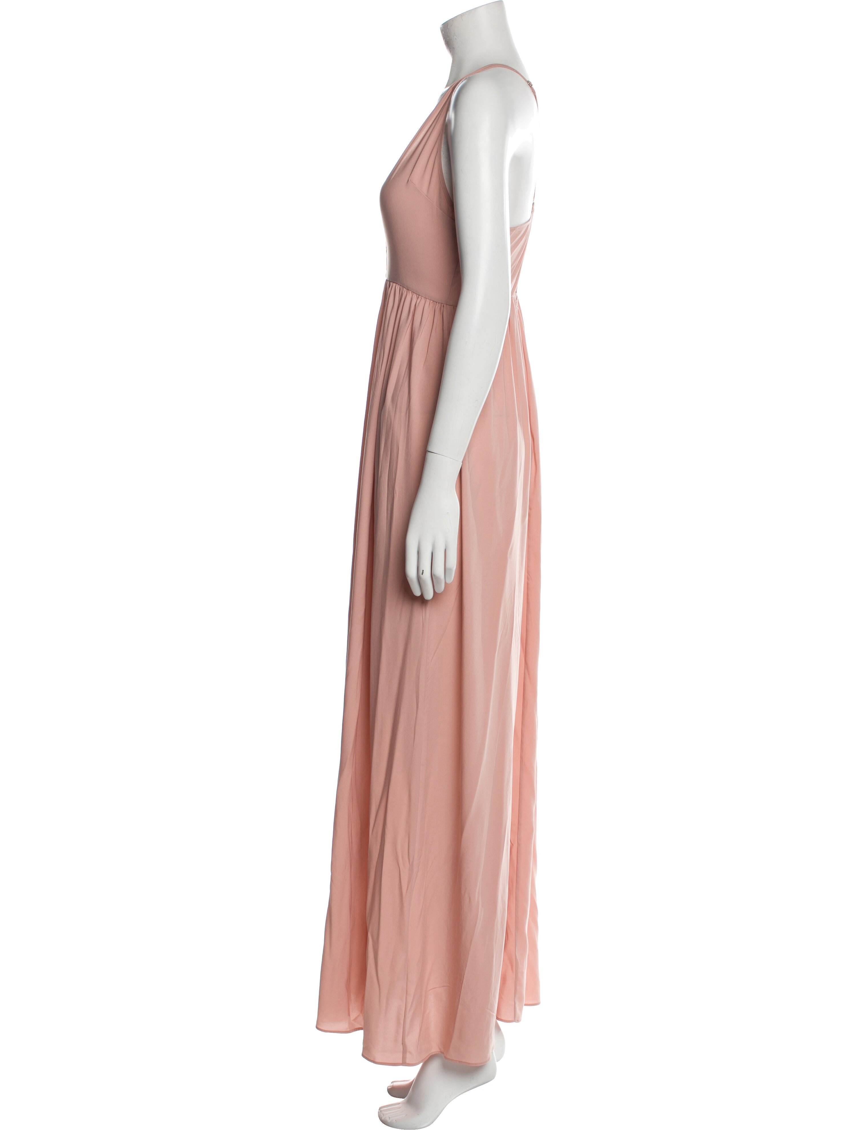 Alexis Plunge Neckline Long Dress