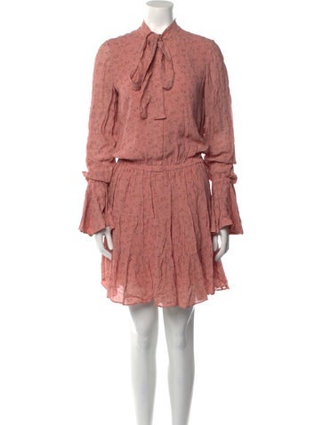 Alexis Dresses Mock Neck Mini Dress S