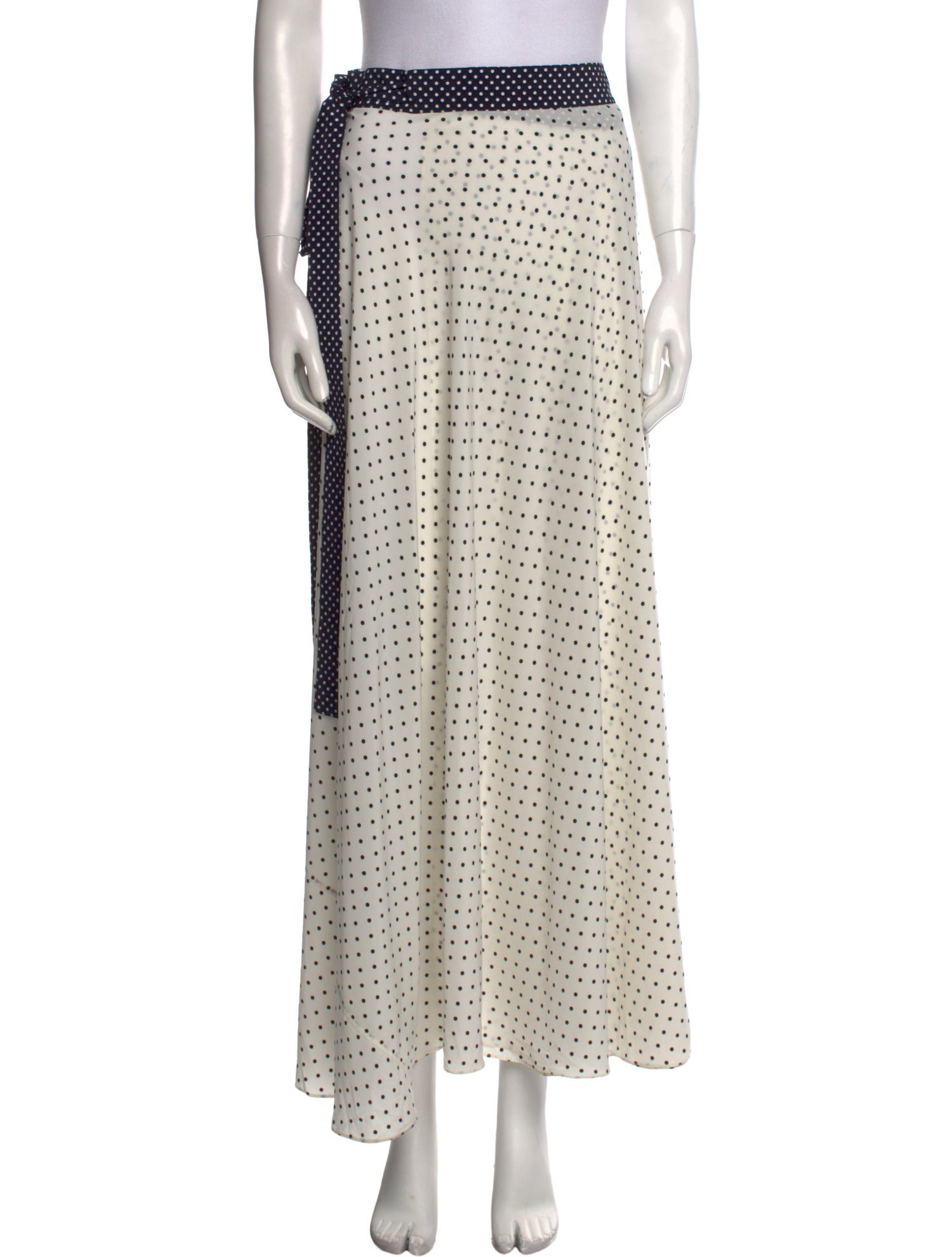 Kyomi - Midi Skirt with Polka Dot Print main image 0