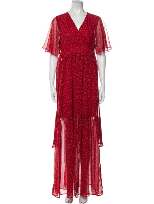 Eywasouls Malibu Floral Print Long Dress