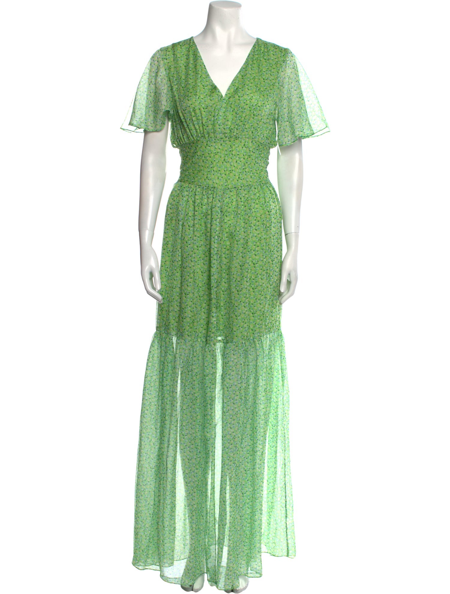 Eywasouls Malibu Floral Print Long Dress w/ Tags