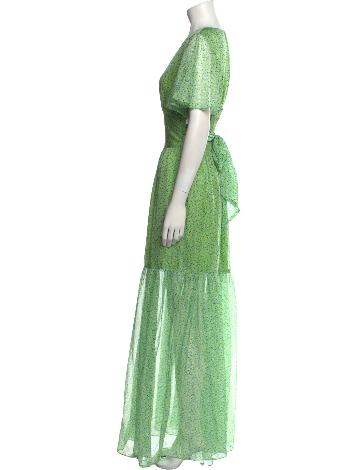 Eywasouls Malibu Floral Print Long Dress w/ Tags