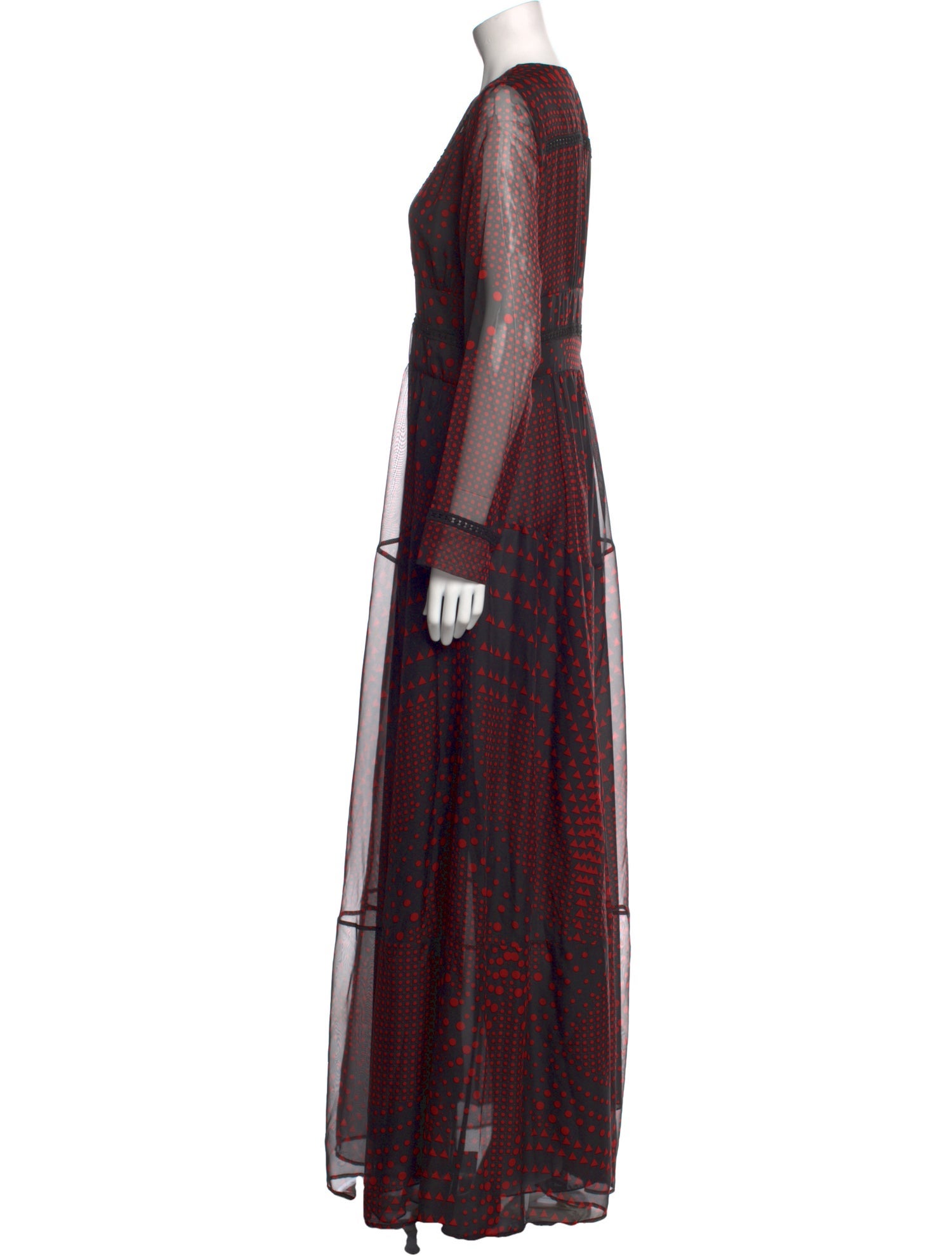 Eywasouls Malibu Polka Dot Print Long Dress w/ Tags