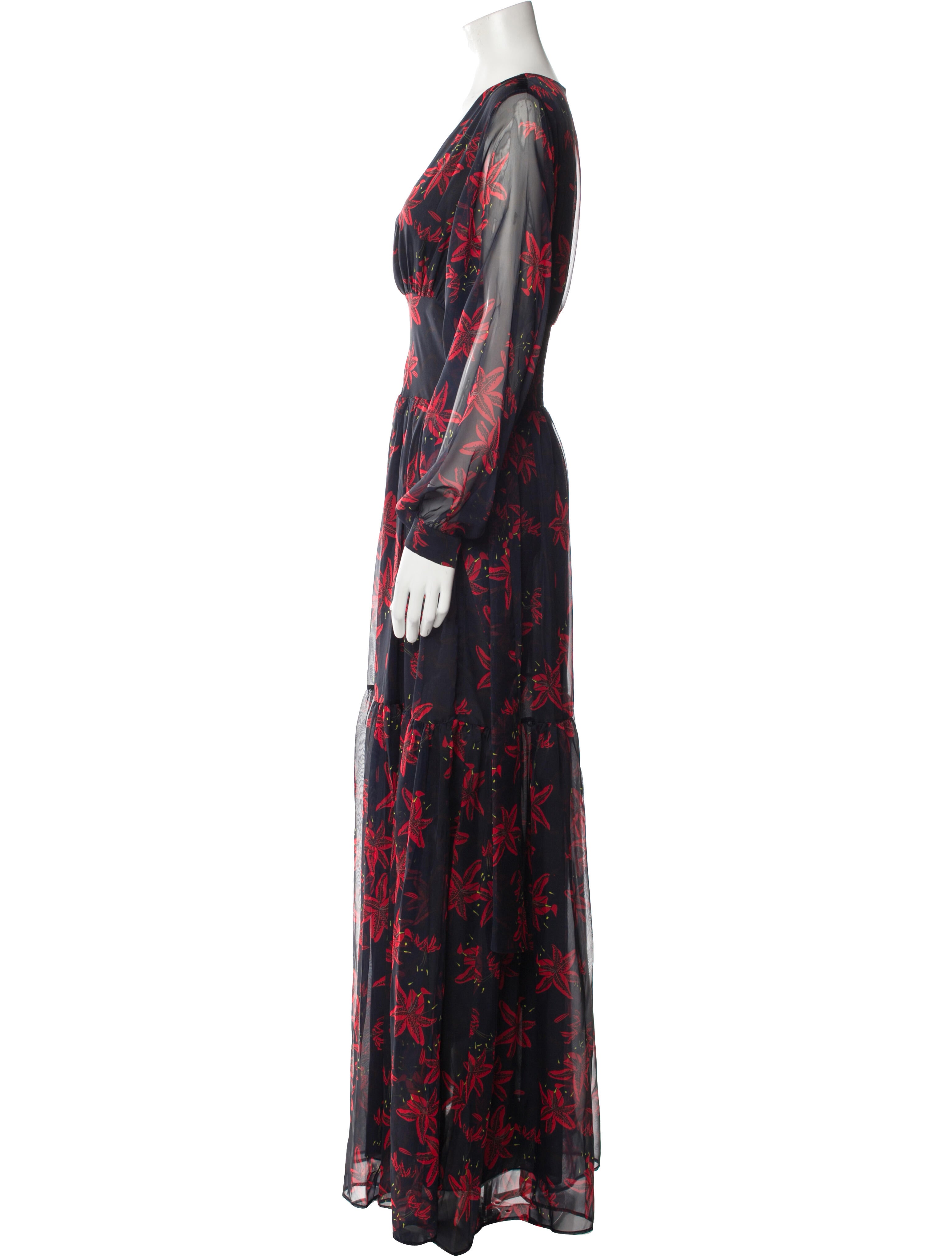 Eywasouls Malibu Floral Print Long Dress