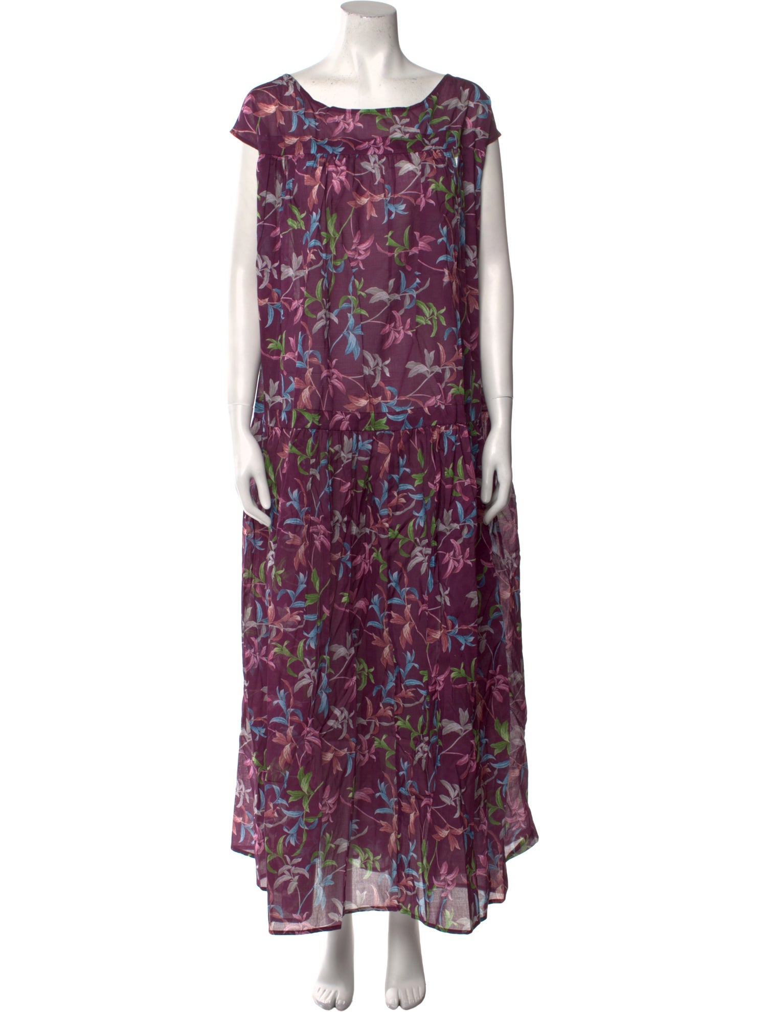 Eywasouls Malibu Floral Print Long Dress