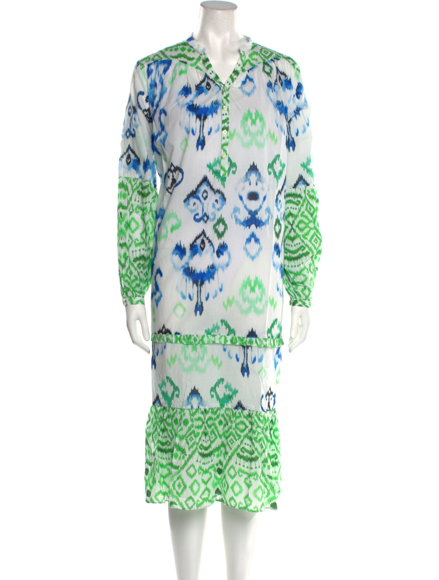 Eywasouls Malibu Printed Midi Length Dress w/ Tags