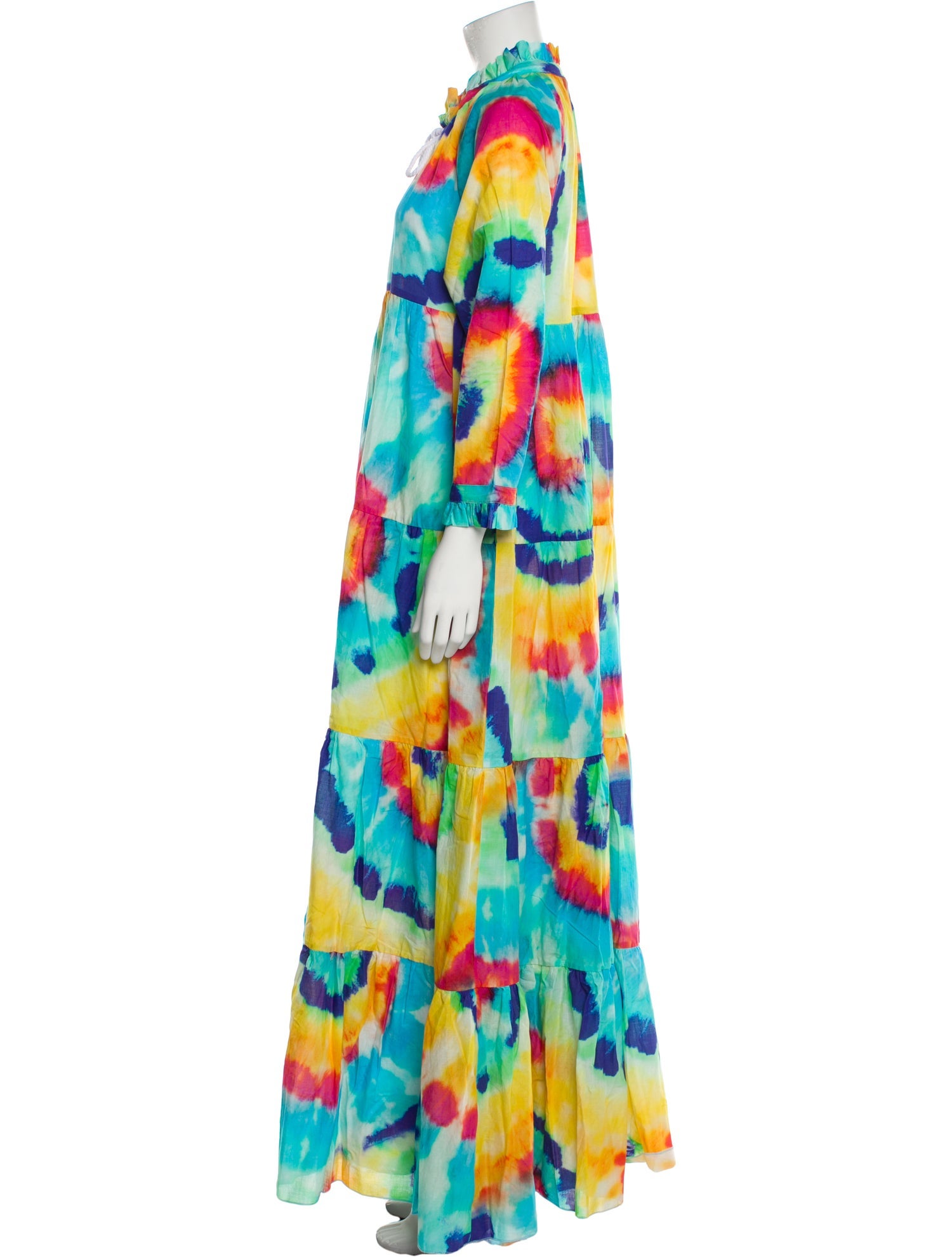Eywasouls Malibu Tie-Dye Print Long Dress w/ Tags