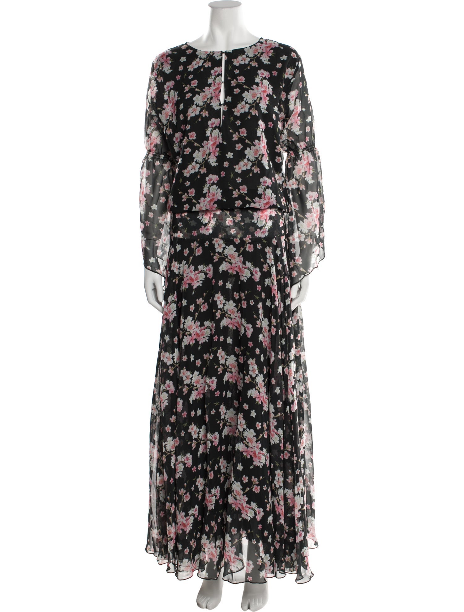 Eywasouls Malibu Floral Print Long Dress w/ Tags