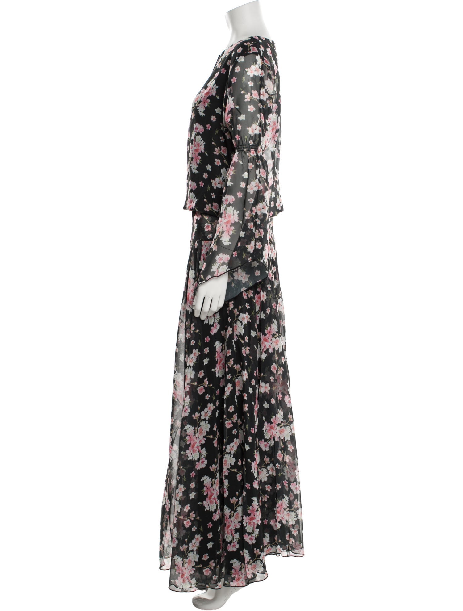 Eywasouls Malibu Floral Print Long Dress w/ Tags