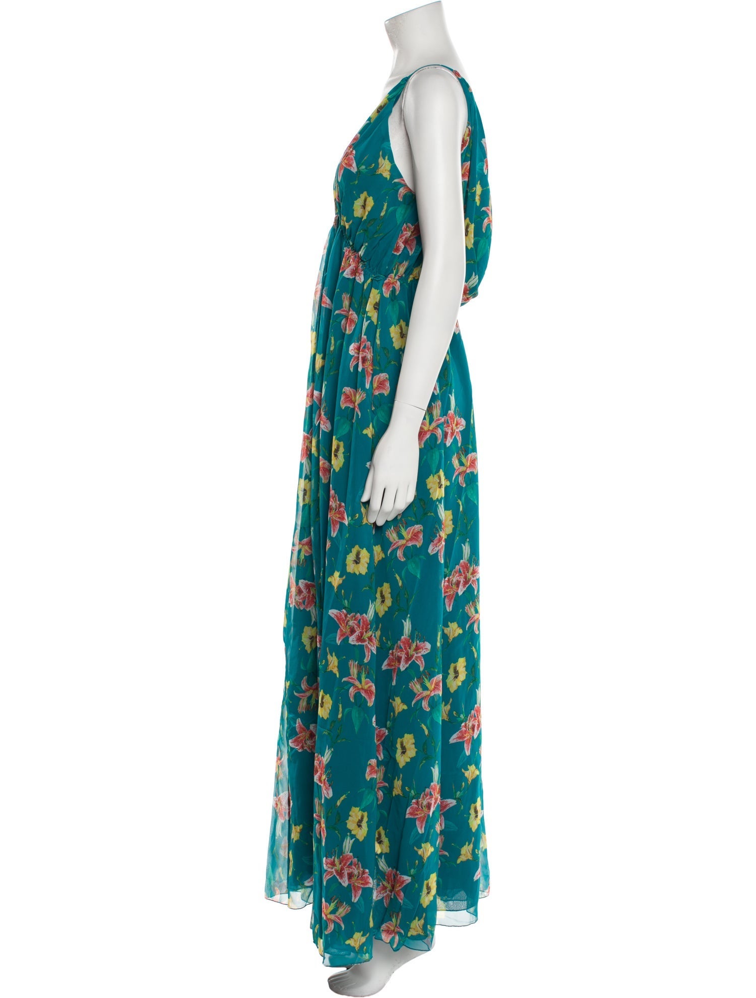 Eywasouls Malibu Floral Print Long Dress w/ Tags