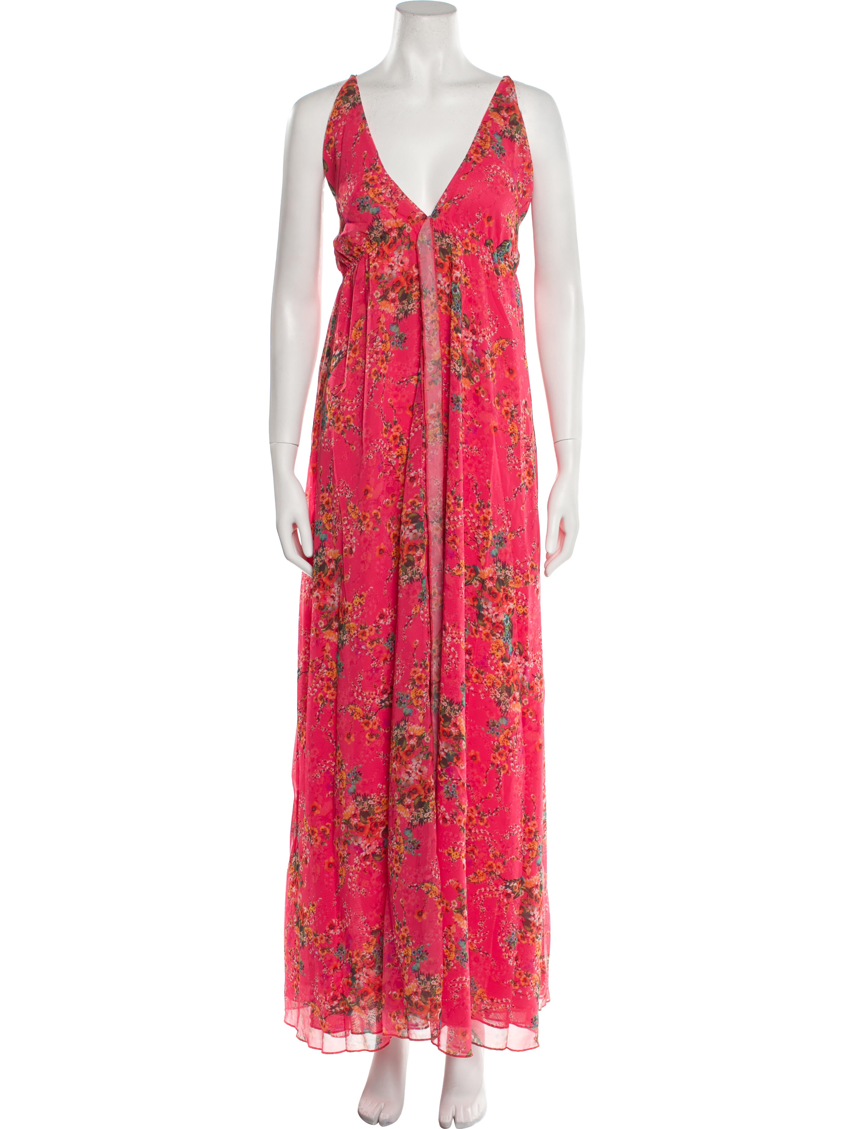 Eywasouls Malibu Floral Print Long Dress w/ Tags