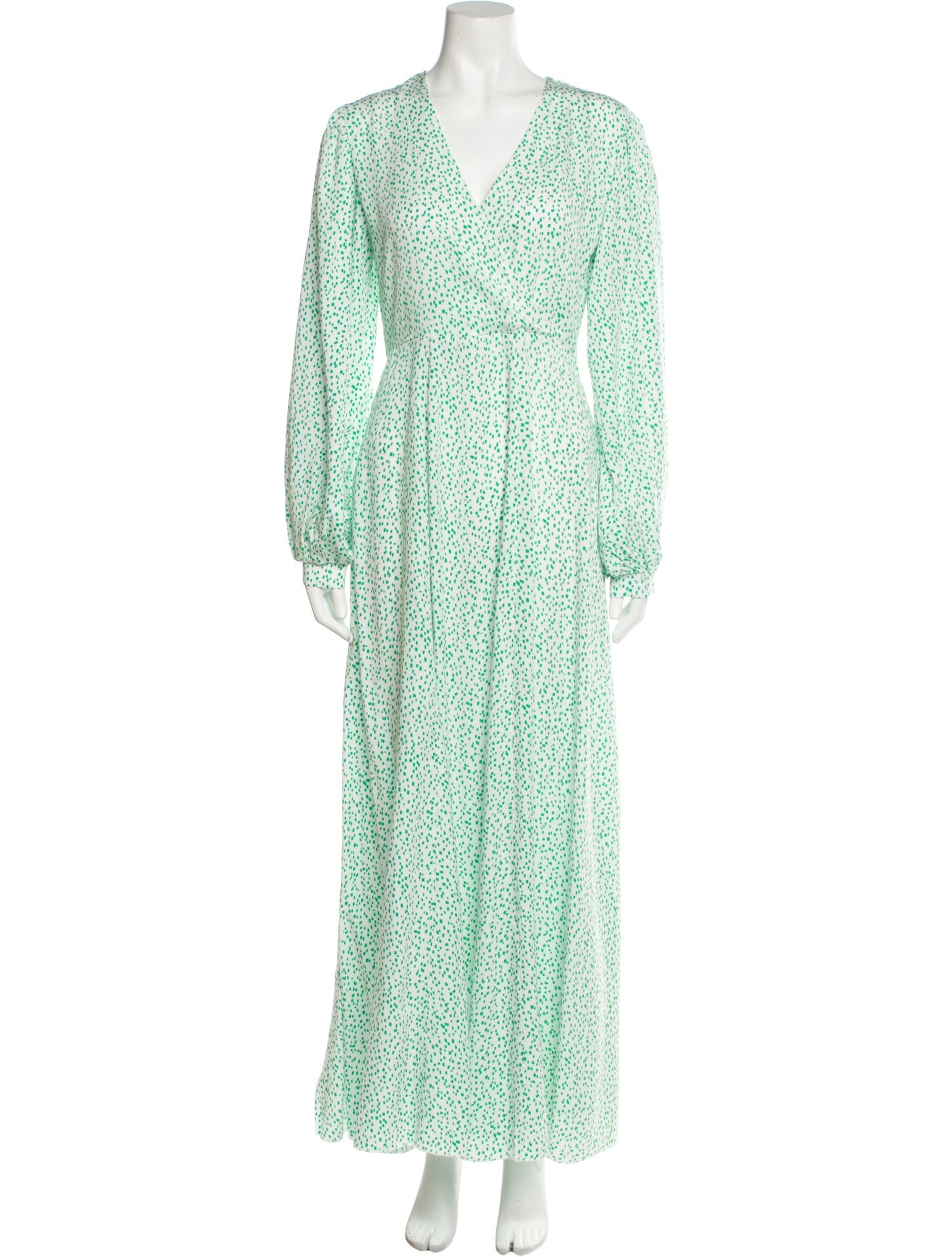 Eywasouls Malibu Polka Dot Print Long Dress w/ Tags