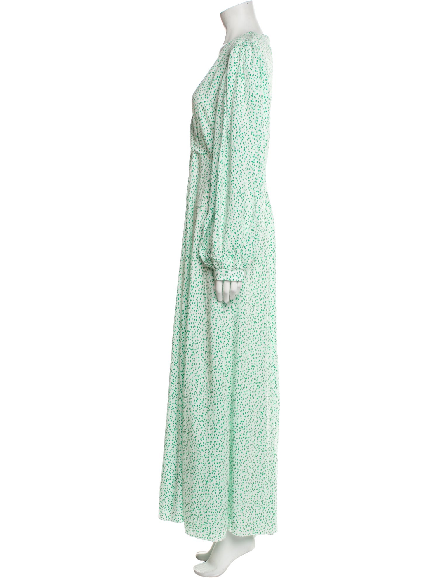 Eywasouls Malibu Polka Dot Print Long Dress w/ Tags