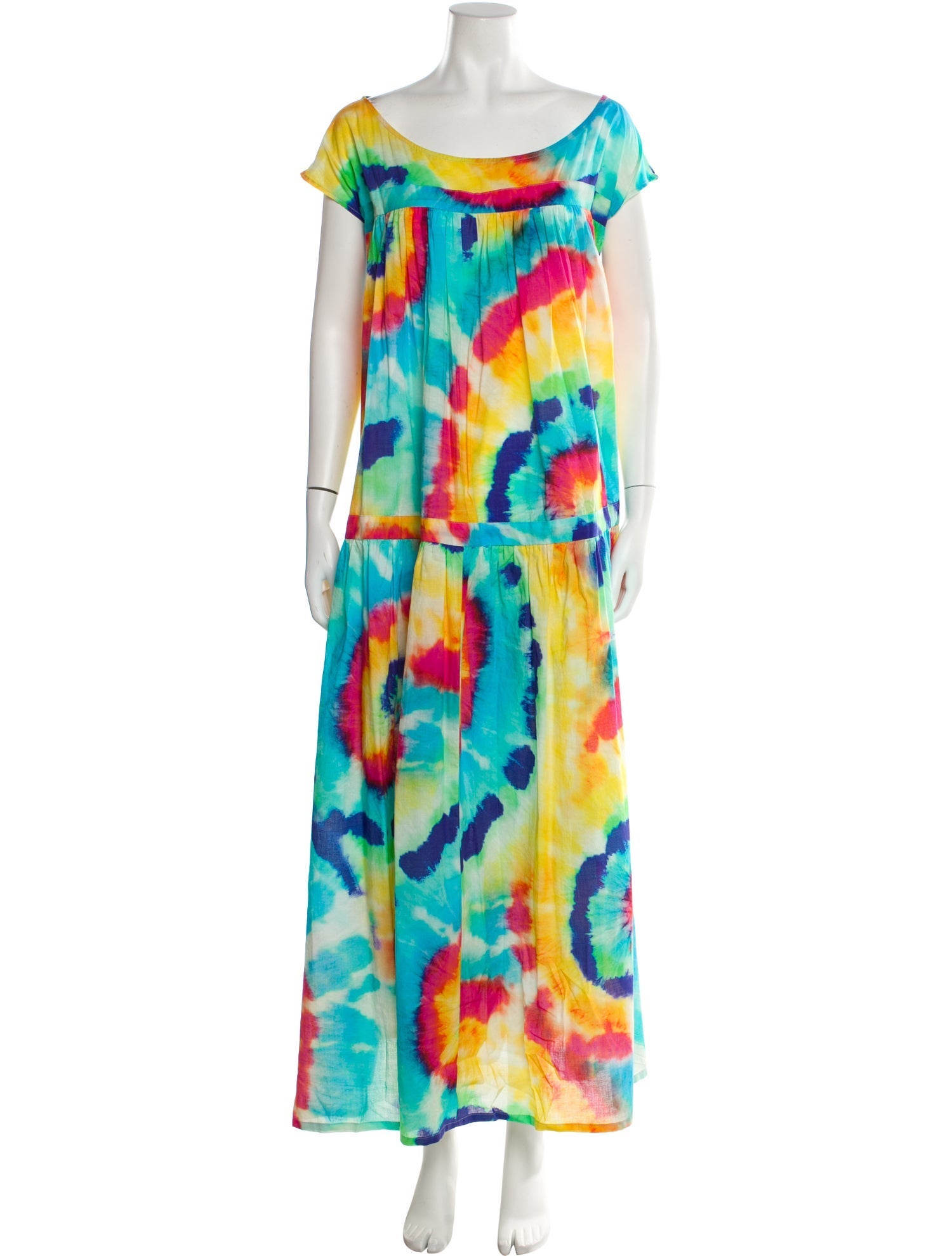 Eywasouls Malibu Tie-Dye Print Long Dress