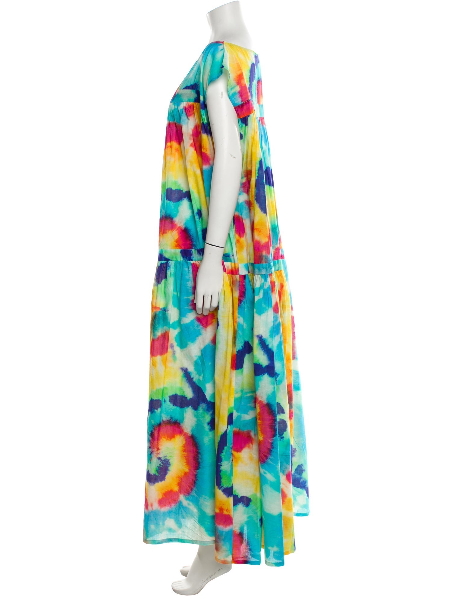 Eywasouls Malibu Tie-Dye Print Long Dress