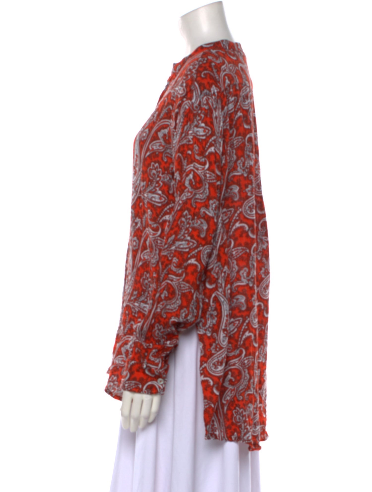 Eywasouls Malibu Printed Crew Neck Blouse