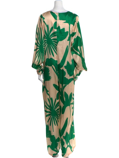 Eywasouls Malibu Silk Printed Jumpsuit