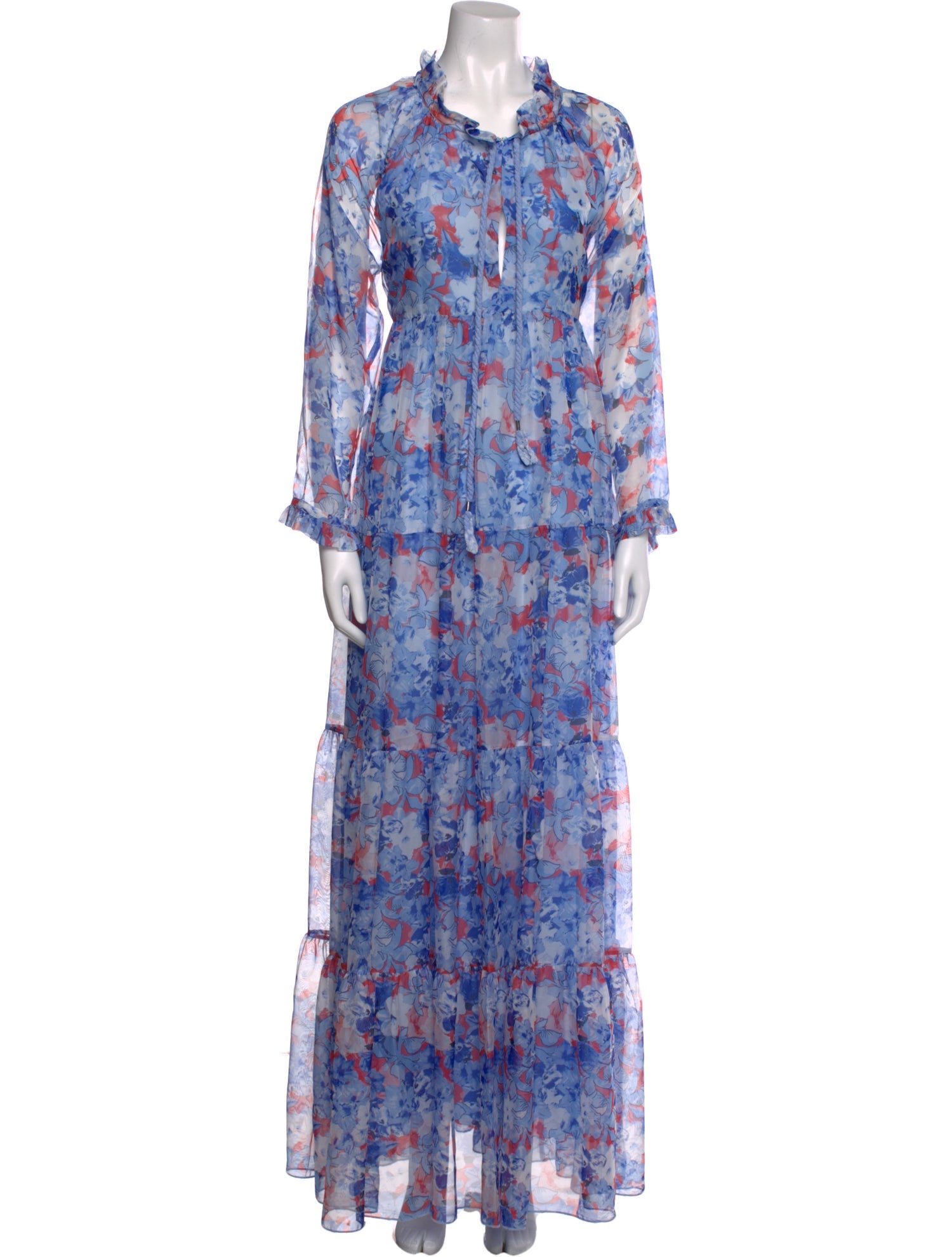 Eywasouls Malibu Floral Print Long Dress