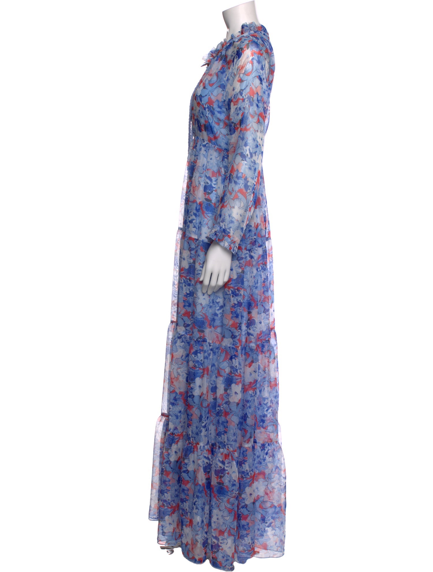 Eywasouls Malibu Floral Print Long Dress