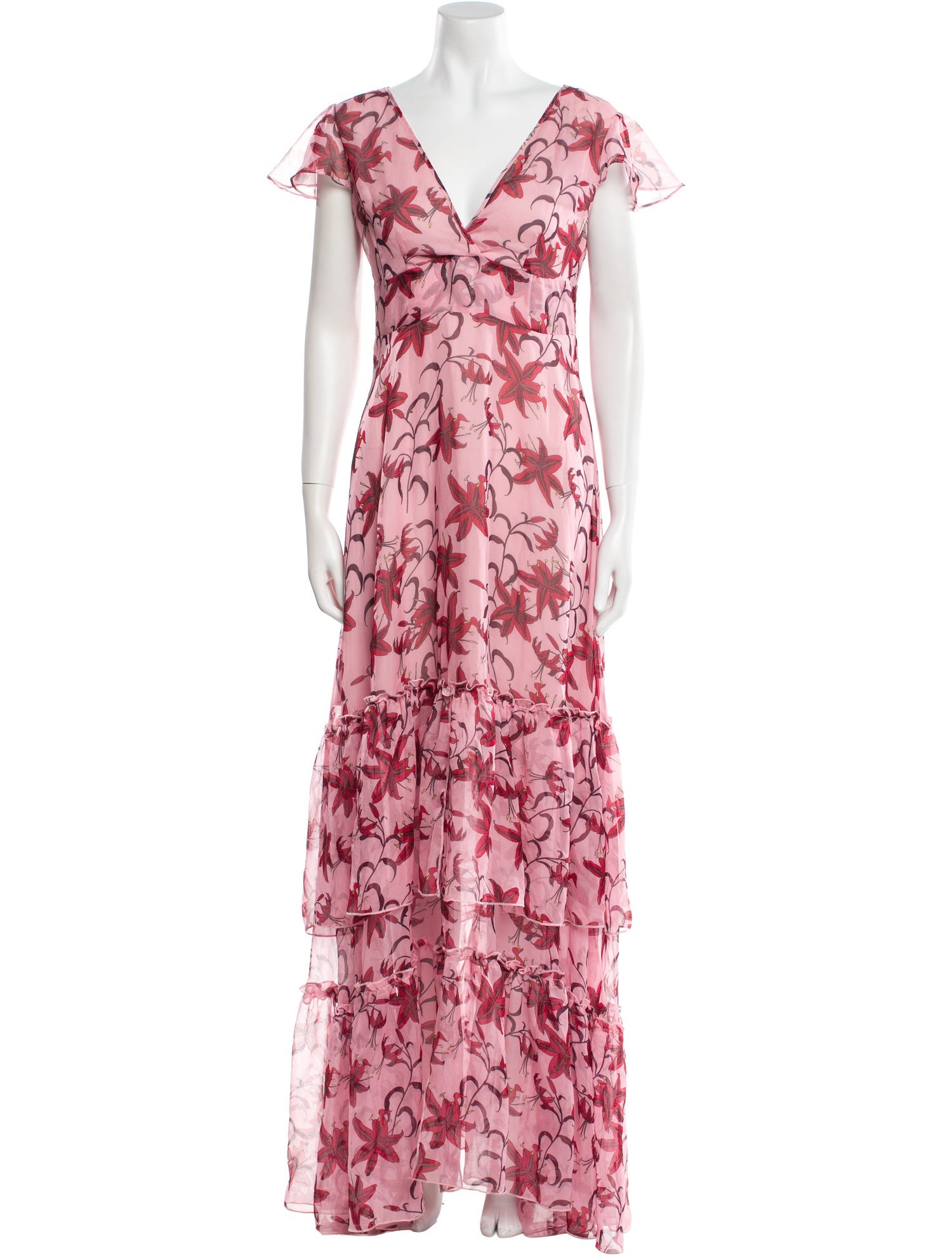 Eywasouls Malibu Floral Print Long Dress