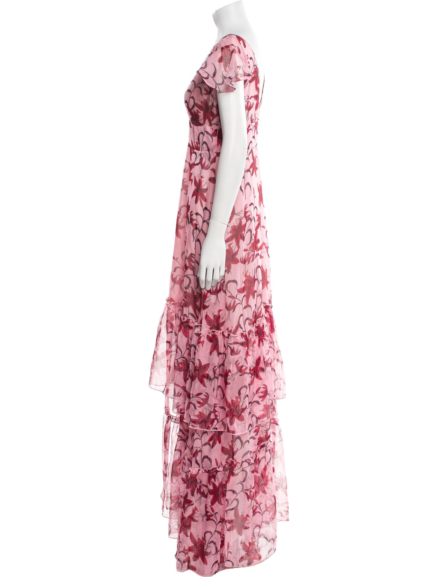 Eywasouls Malibu Floral Print Long Dress