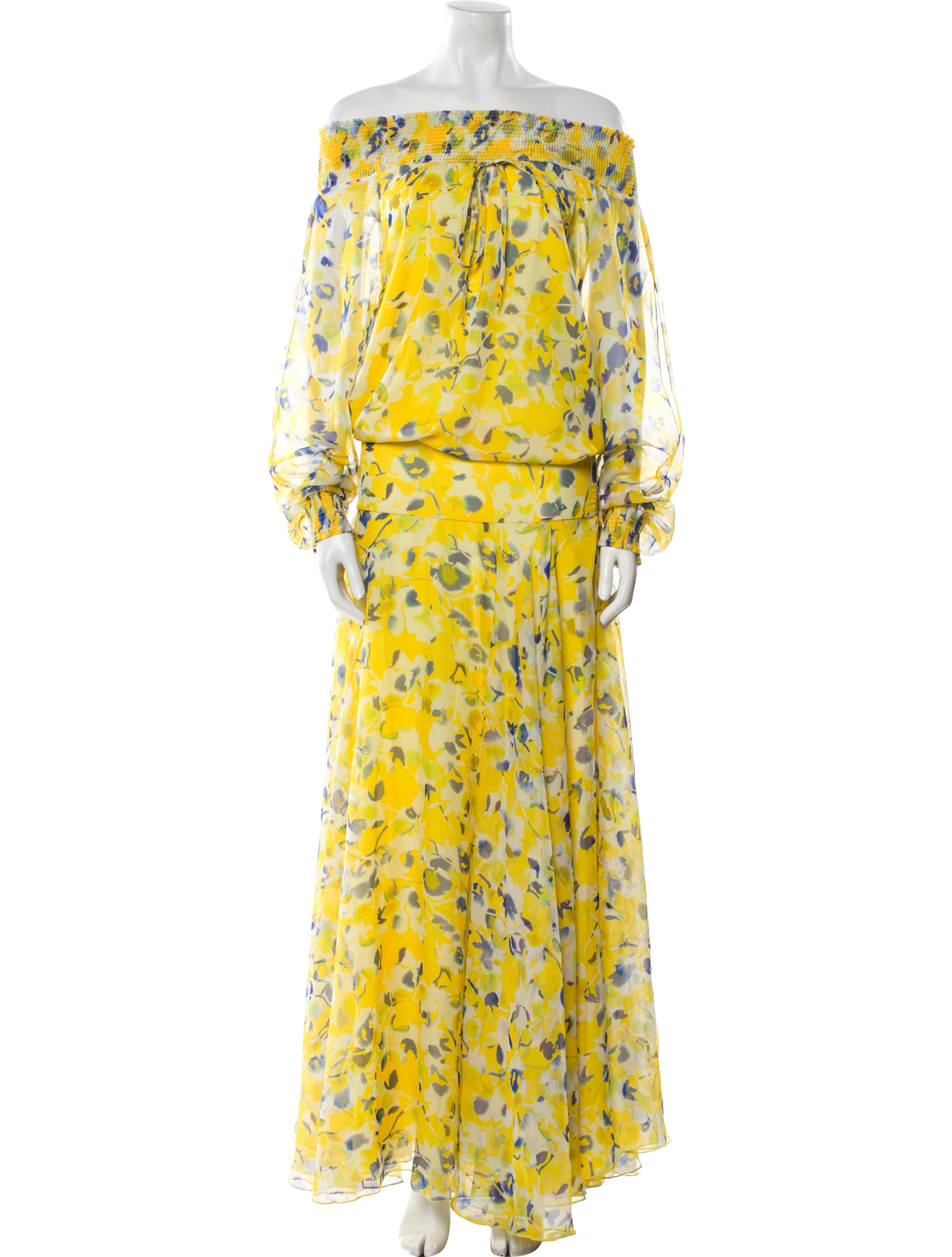 Eywasouls Malibu Floral Print Long Dress