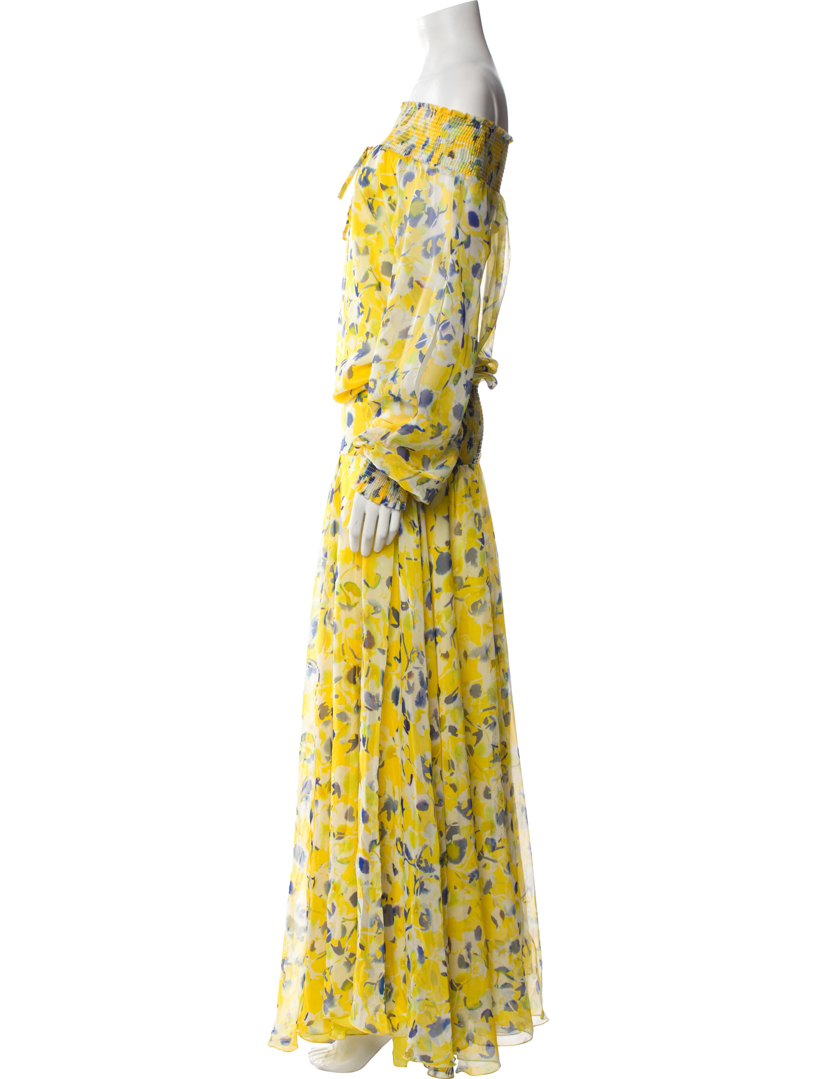 Eywasouls Malibu Floral Print Long Dress