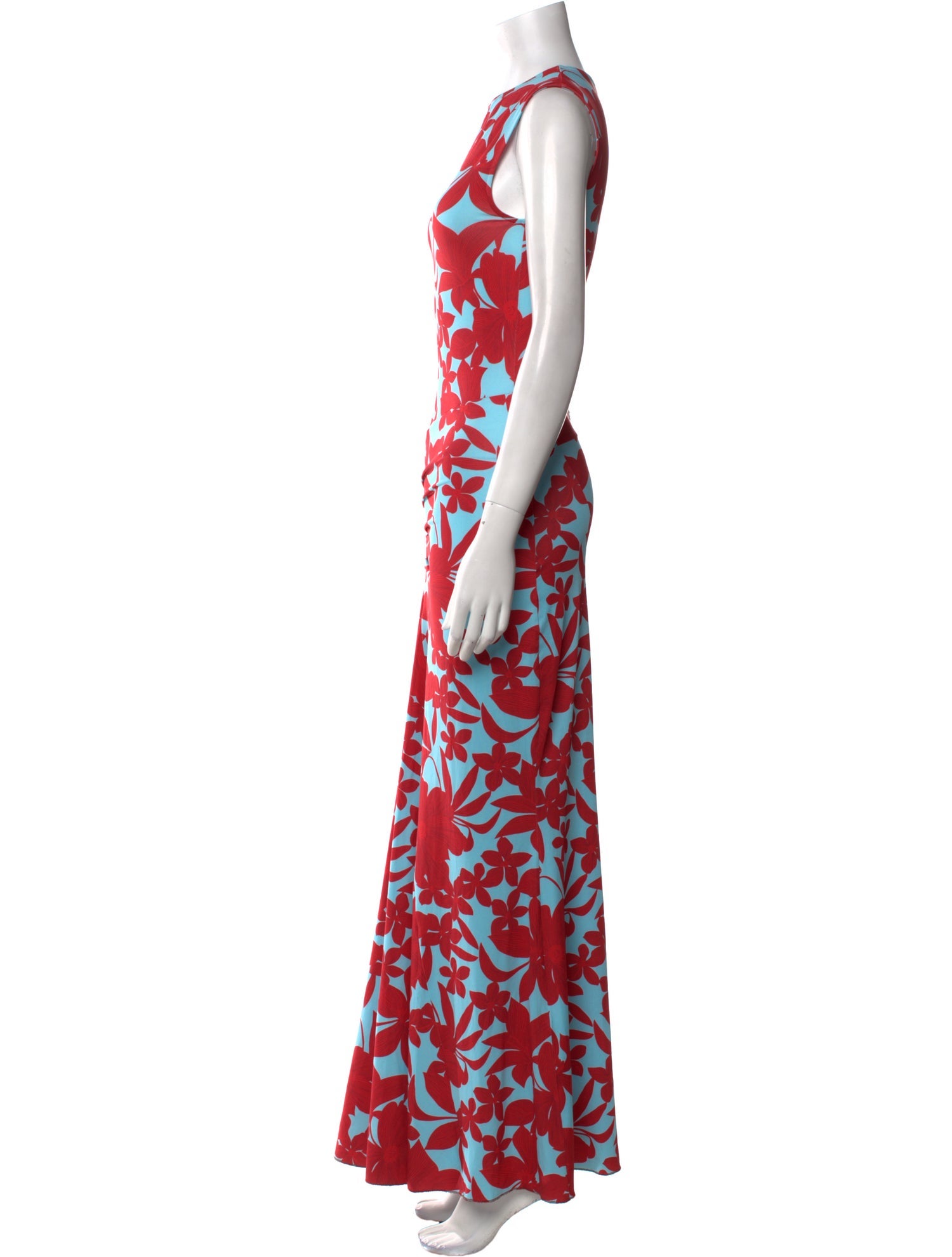 Eywasouls Malibu Floral Print Long Dress