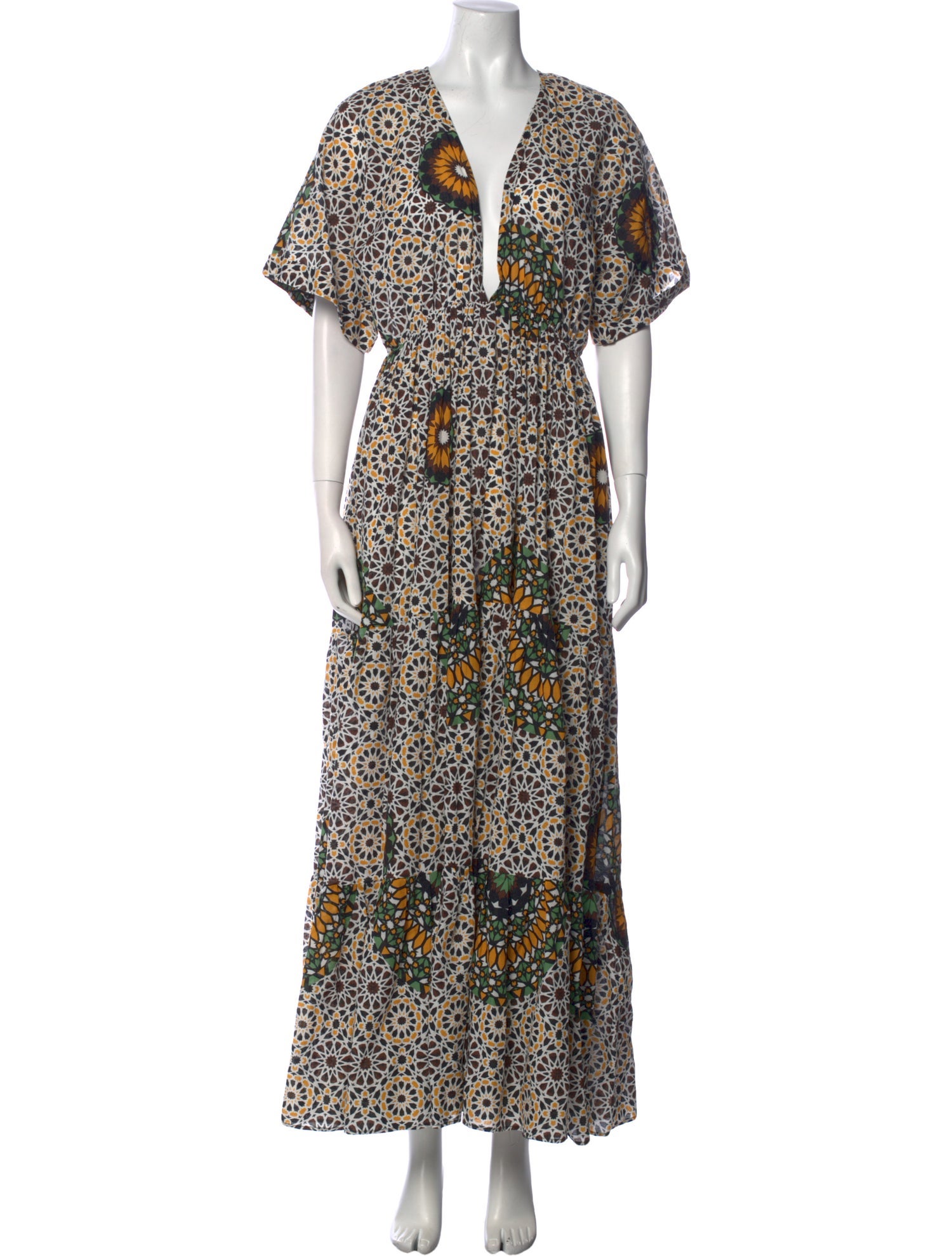 Eywasouls Malibu Floral Print Long Dress