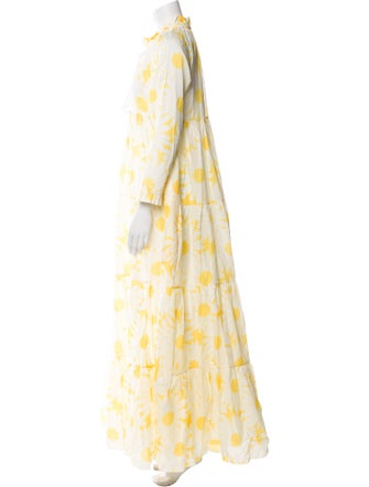 Eywasouls Malibu Floral Print Long Dress