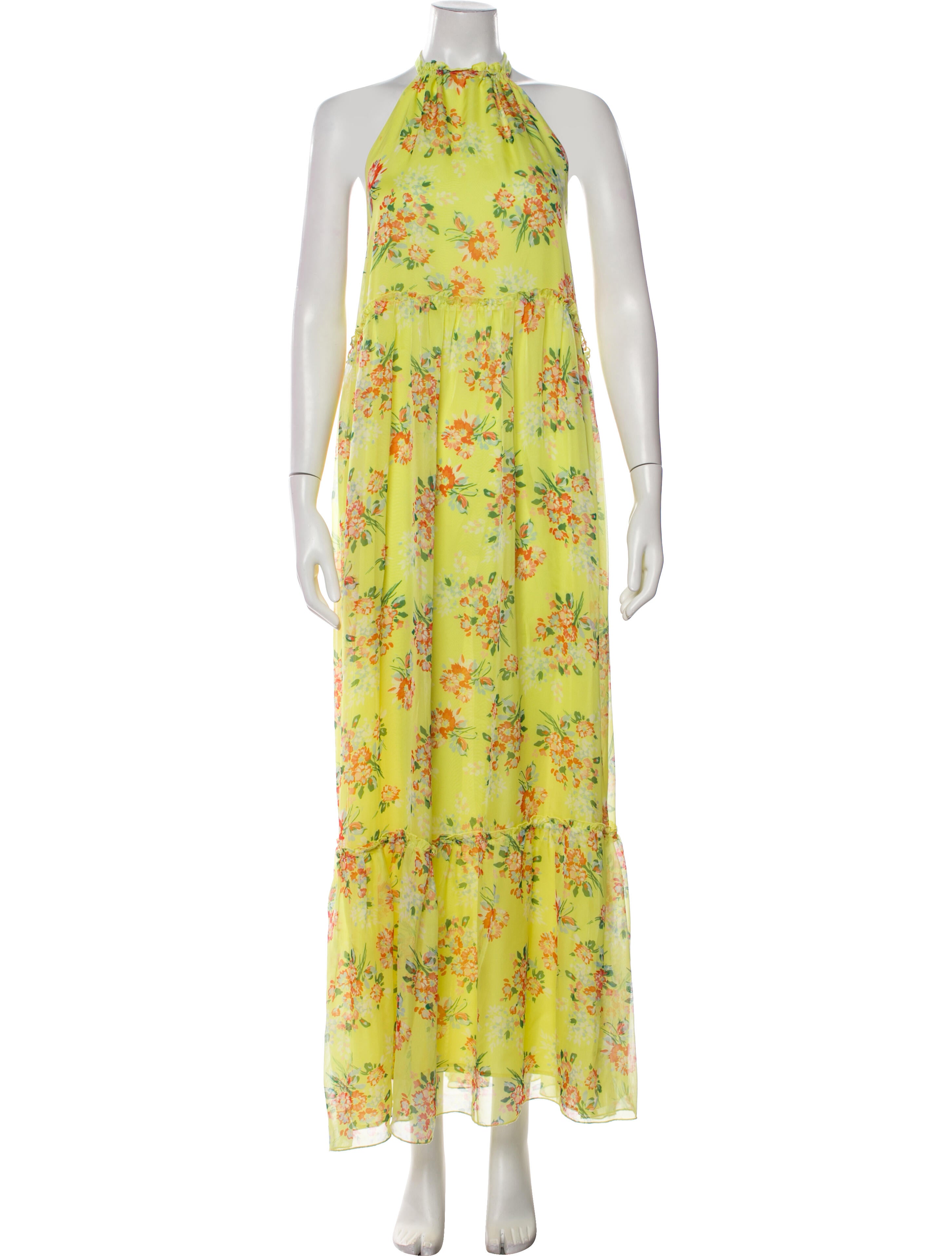Eywasouls Malibu Floral Print Long Dress