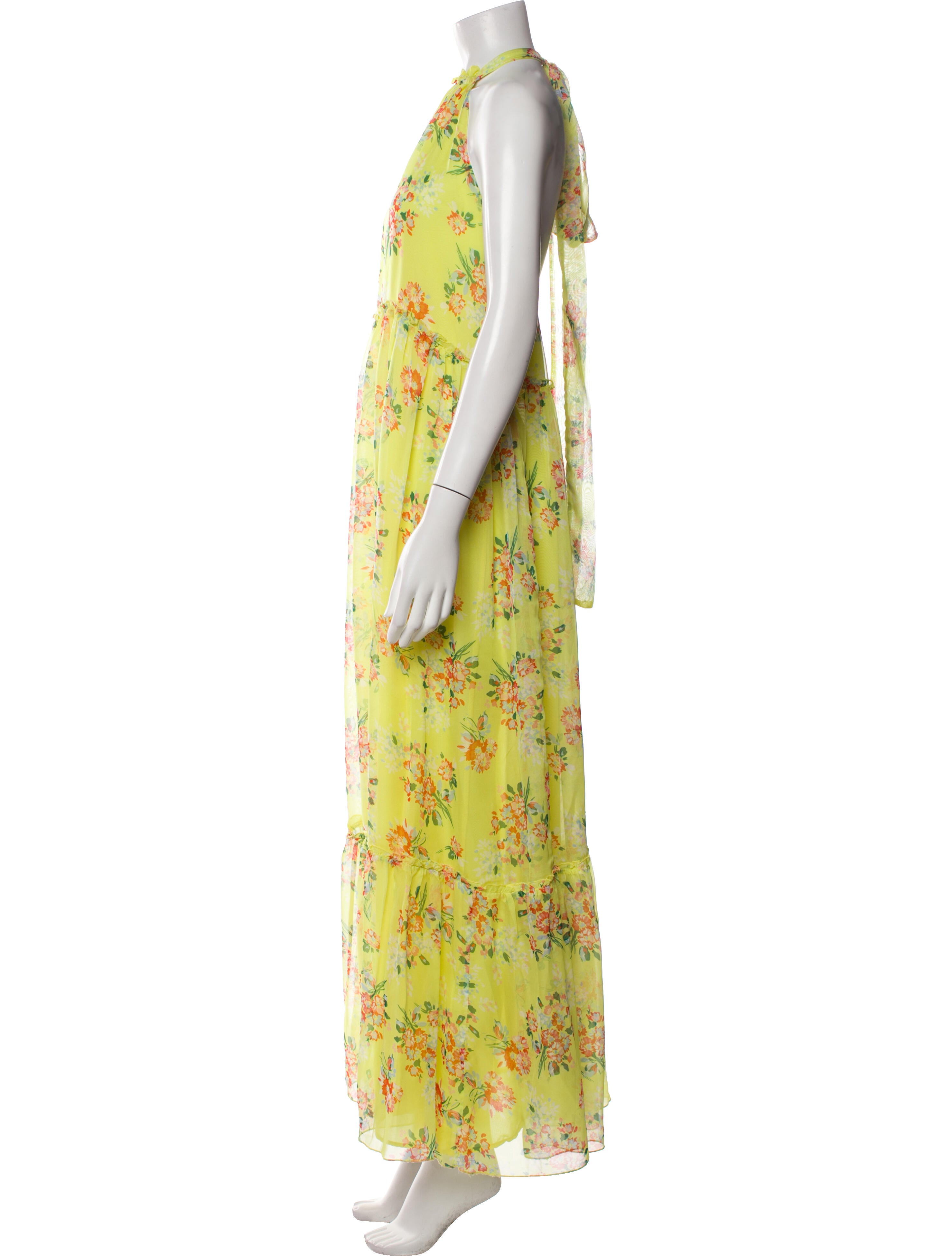Eywasouls Malibu Floral Print Long Dress