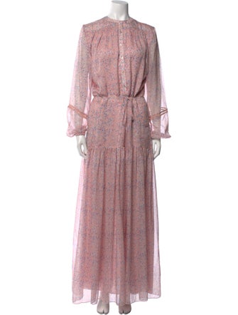 Eywasouls Malibu Floral Print Long Dress