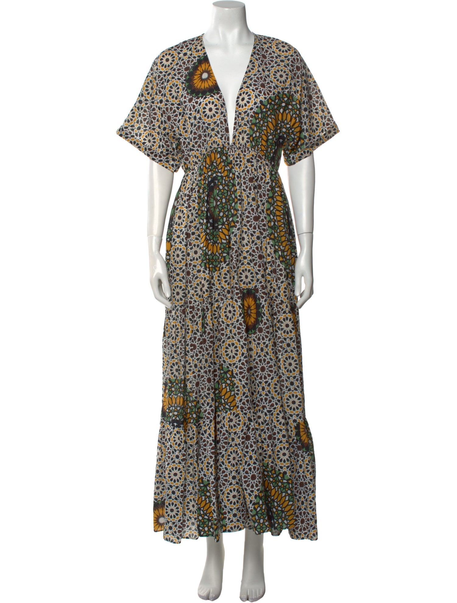 Eywasouls Malibu Floral Print Long Dress