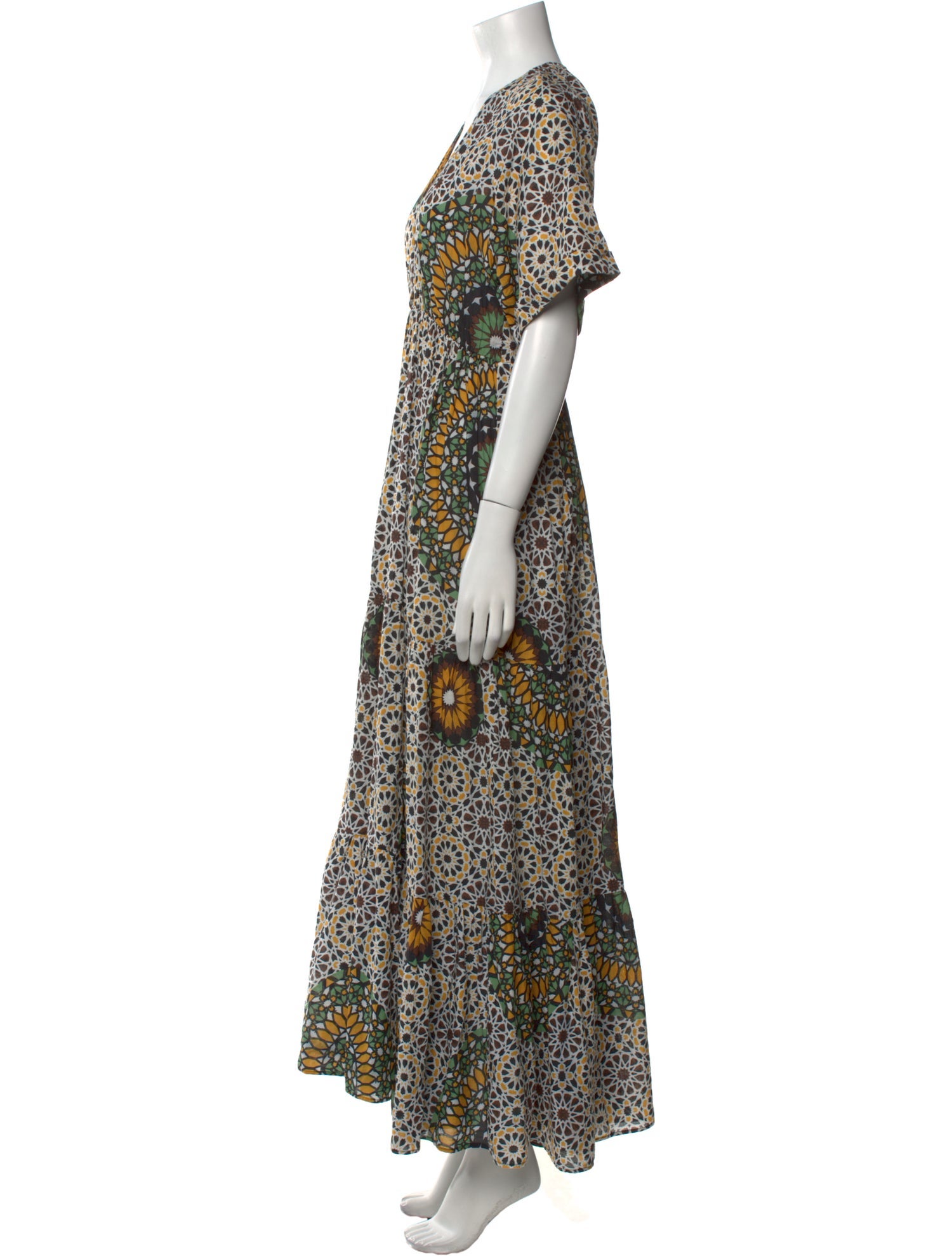 Eywasouls Malibu Floral Print Long Dress