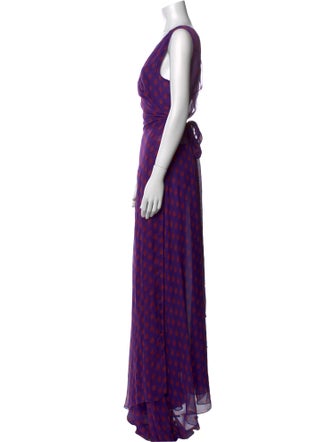 Eywasouls Malibu Plaid Print Long Dress