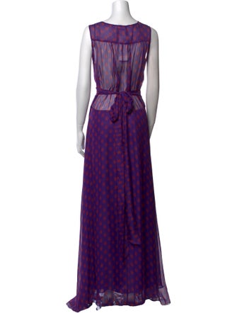 Eywasouls Malibu Plaid Print Long Dress