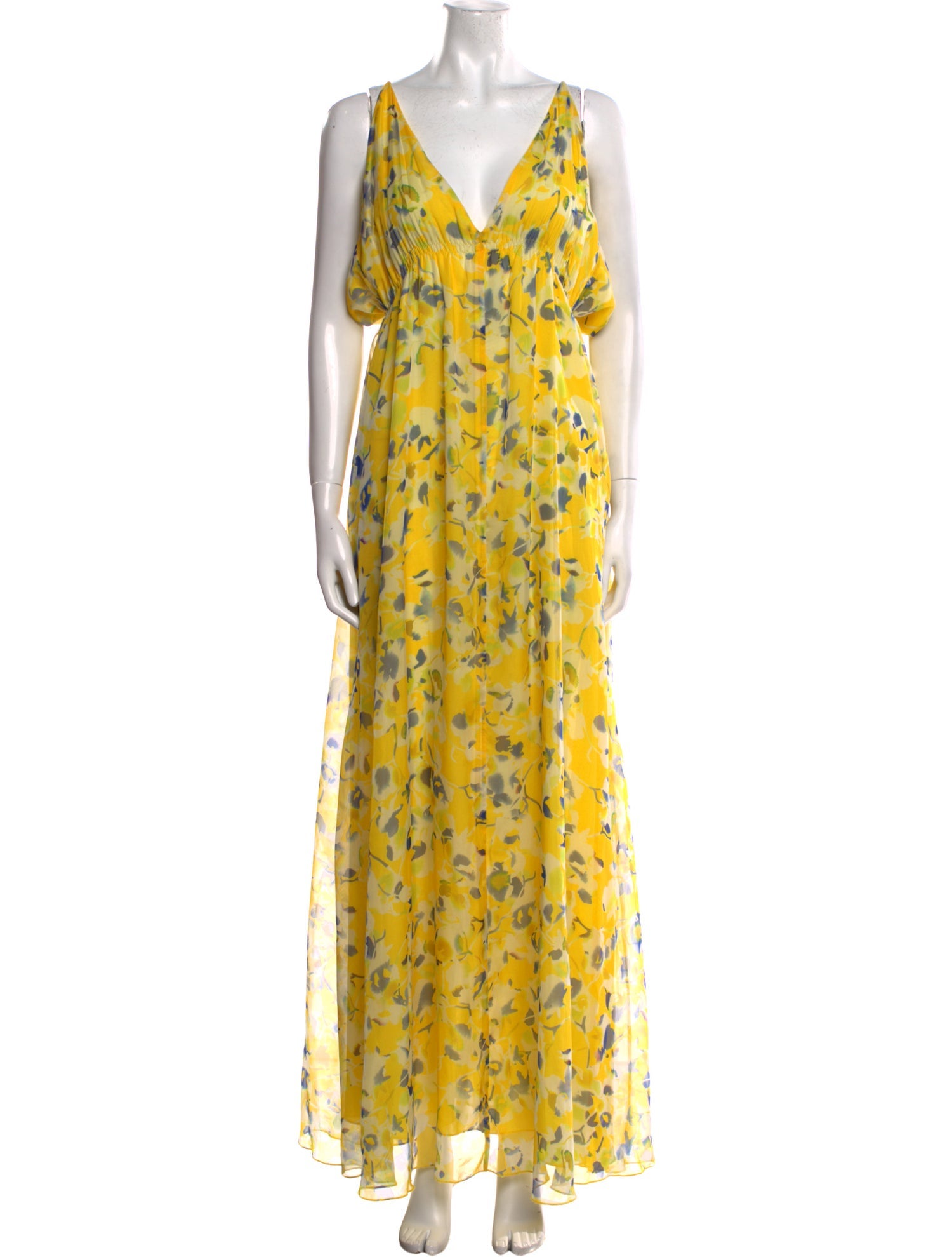 Eywasouls Malibu Floral Print Long Dress